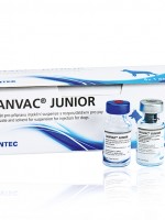 CANVAC JUNIOR, gyva-inaktyvuota vakcina, liofilizatas ir skiediklis injekcinei suspensijai ruošti
